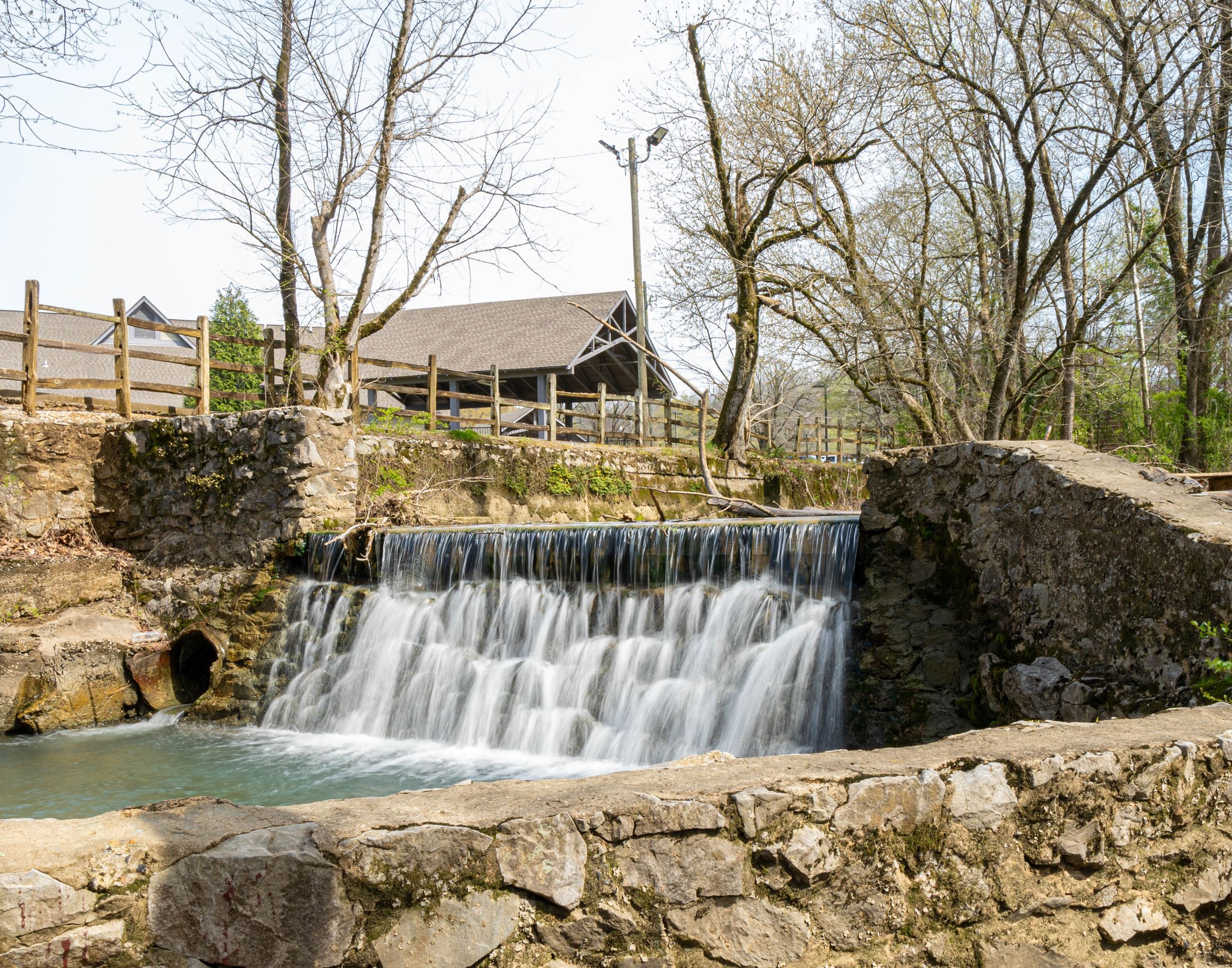 Buck Creek waterfall in Alabaster, AL